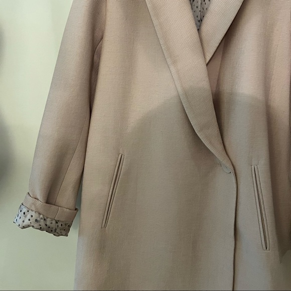 Zara Peach Pink Boucle Jacket - Picture 2 of 4